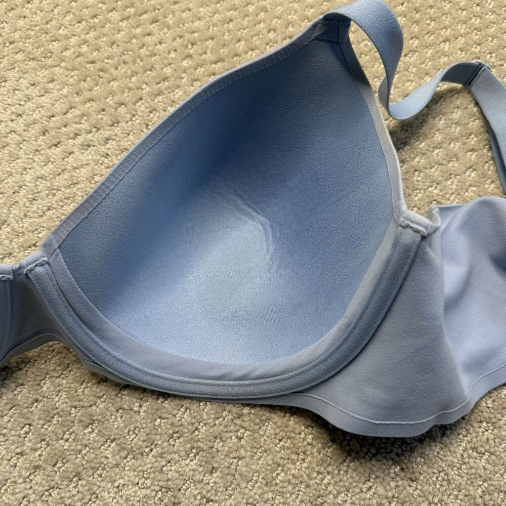 Aerie 38D Bra Blue Real Sunnie Full Coverage Underwire Back Closure T Shirt Bra - Picture 4 of 9